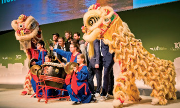 Auf dem letzten UFI-Kongress in Köln wurde schon kräftig für das Treffen in Hongkong getrommelt. (Photo: UFI)