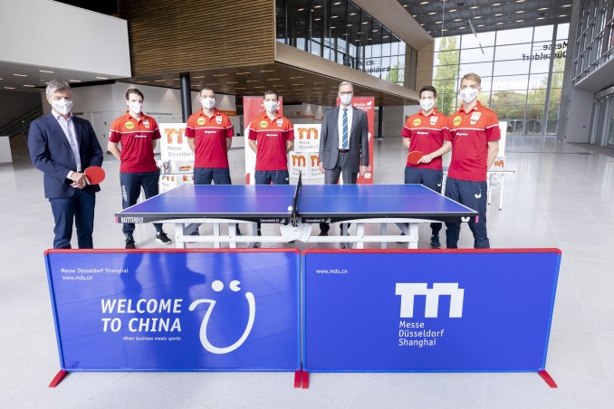 Die Messe Düsseldorf Shanghai ist neuer Partner von Tischtennis-Rekordmeister Borussia Düsseldorf 